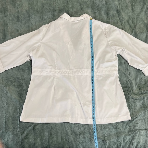 PEACHES SPORT | 3X | Womens | Medical | Uniform | Lab coat |white - Picture 9 of 11